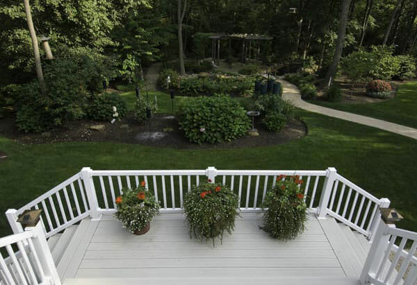 Back deck stairs