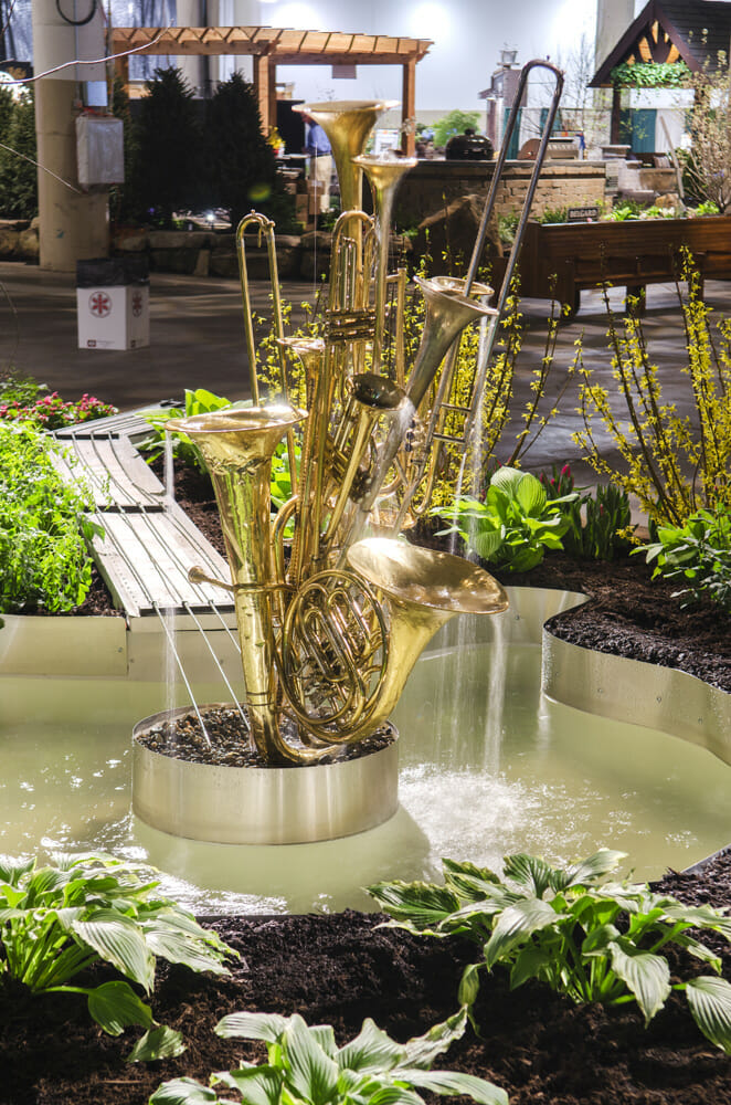 Musical water feature