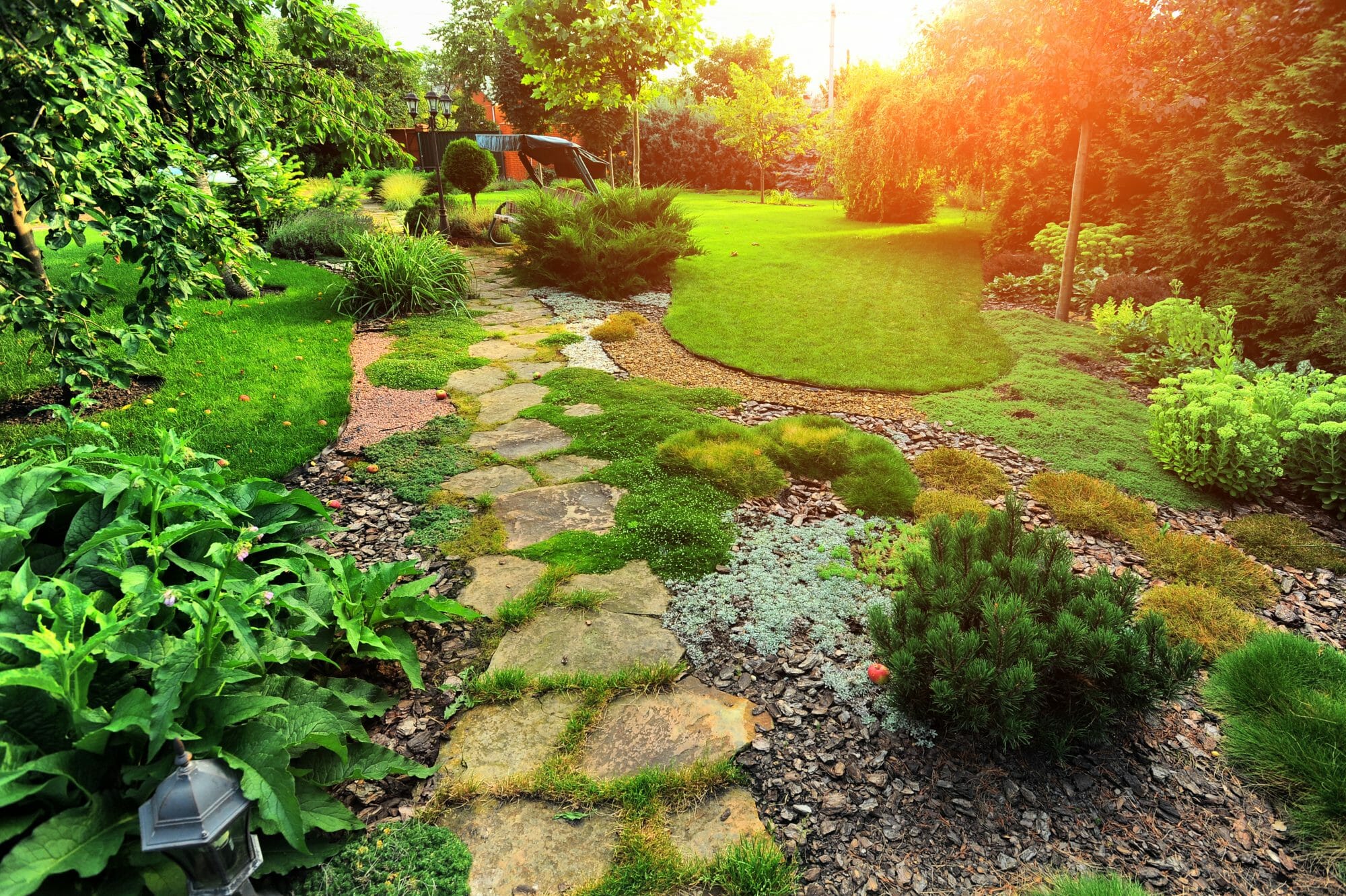 natural stone path